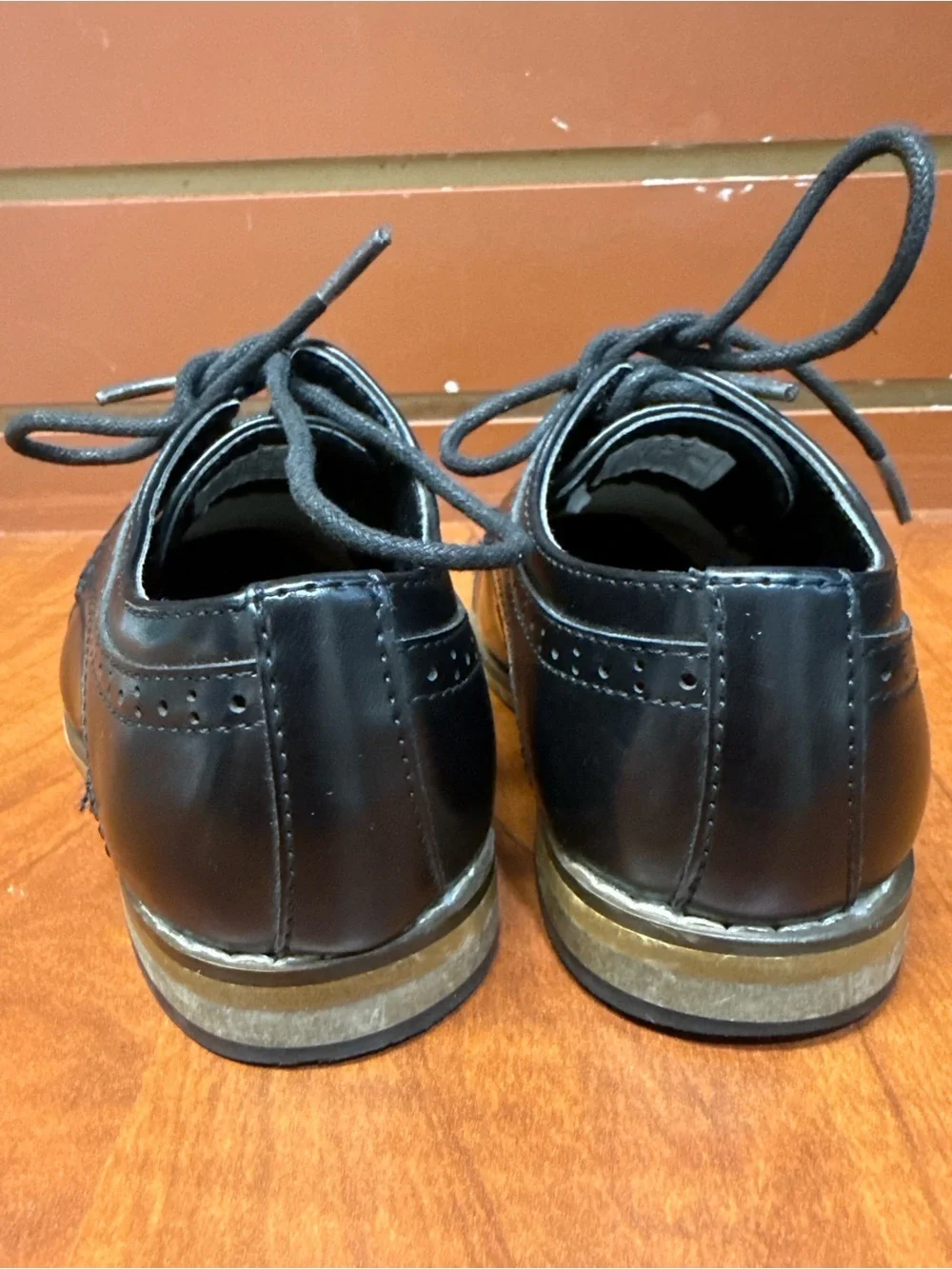 Stacy Adams Boys Black Oxford Dress Shoes Size 8M – Classic Formal Lace-Up